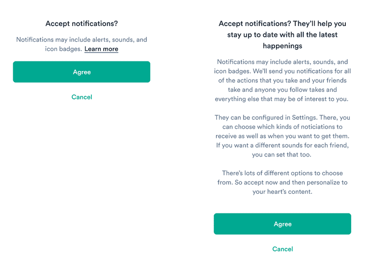 A dialog with a short title and description.